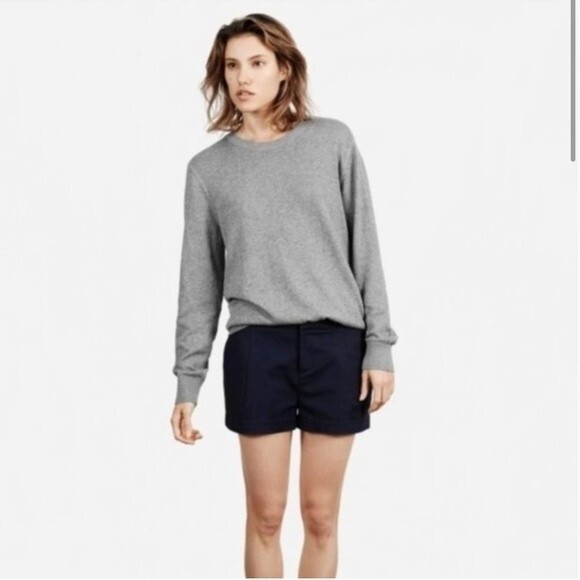 Everlane Pants - EVERLANE Navy‎ The Pleated Shorts 2